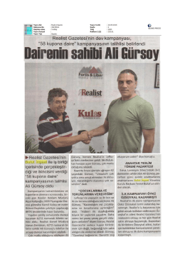 Realist Gazetesinin Dev Kampanyası