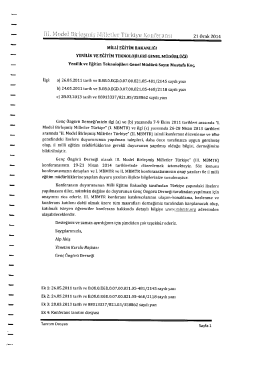 Ek-2 için tıklayınız - Iğdır İl Milli Eğitim Müdürlüğü