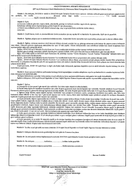 GEÇİCİ PERSONEL HİZMET sözLeŞaııısi