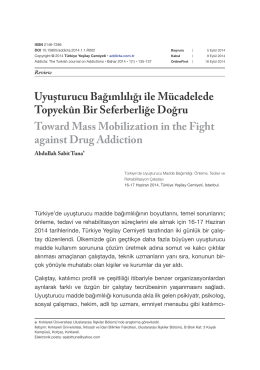 Tam Metin (PDF) - Addicta - Türkiye Yeşilay Cemiyeti