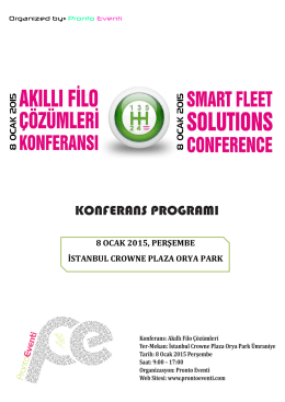 konferans programı