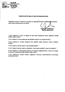 T&Uuml;RKİYE B&Uuml;Y&Uuml;K MİLLET ııııEcLisi BAŞKANLIĞINA