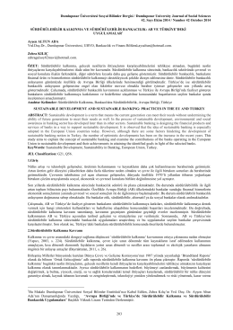 Dumlupınar Üniversitesi Sosyal Bilimler Dergisi / Dumlupınar