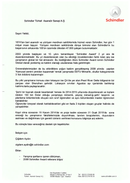 Schindler T&uuml;rkeli Asans&ouml;r Sanayi A.Ş. Schindler