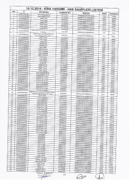 15.12.2014 ayı kira yardımı listesi 1
