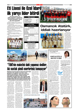 U19 Futbol Ligi”nde ilk yarı maçları tamamlandı. A grubunda Eti