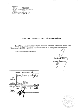 Kanun Teklifinin Metni - Türkiye Büyük Millet Meclisi