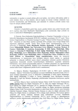 3 - &Ccedil;evre ve Şehircilik Bakanlığı