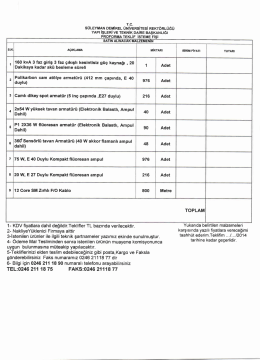 T.c. süLEYıvıAN DEMİREL üNIvERsiTEsi REKTÖRLÜĞÜ YAPI