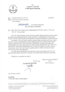 yazı ve genelge i&ccedil;in tıklayınız.