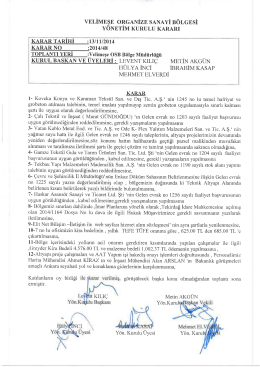 (2014-48 Y\326N.KURULU.PDF) - Velimeşe Organize Sanayi B&ouml;lgesi