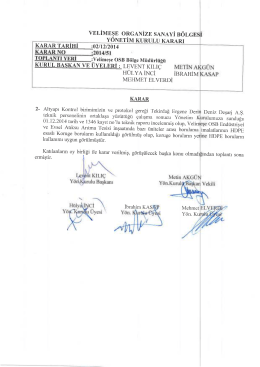 (2014-51 Y\326N.KURULU.PDF) - Velimeşe Organize Sanayi B&ouml;lgesi