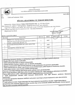 T.C sAĞLIK BAKANLIĞI - Van B&ouml;lge Eğitim ve Araştırma Hastanesi