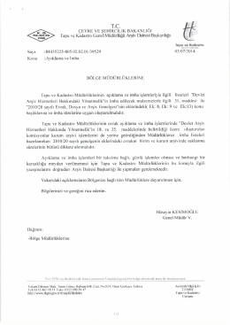 T.C. - Tapu ve Kadastro Genel M&uuml;d&uuml;rl&uuml;ğ&uuml;