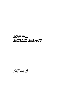 Midi fırın kullan/m kılavuzu