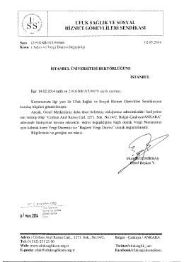Yazı için tıklayınız. - İstanbul Üniversitesi