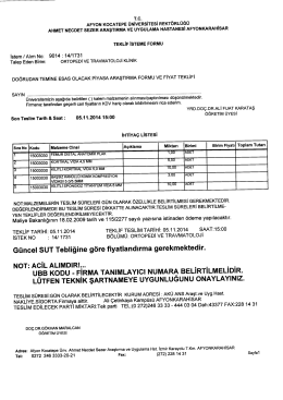 14/1731 nolu istek ans araşt ve uyg hastanesi ortopedi ve