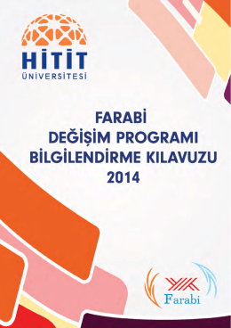 Page 1 Page 2 FARABİ DEĞİŞİM PROGRAMI NEDİR? "Farabi