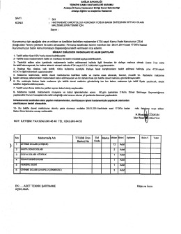 sAĞLıK BAKANLIĞI - Antalya Eğitim ve Araştırma Hastanesi