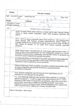 T&Uuml;RSAB ToPLANTı TuTANAĞı