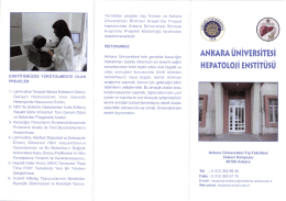 Tanıtım Broş&uuml;r&uuml;m&uuml;z - Hepatoloji Enstit&uuml;s&uuml;