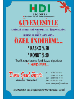 HDI - Erciyes &Uuml;niversitesi