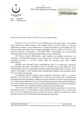 Scanned Document - Çevre Sağlığı Daire Başkanlığı