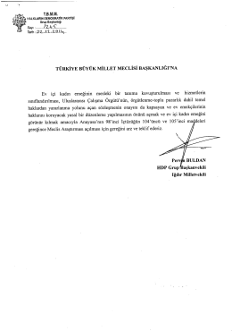 türkiye büyük millet meclisi başkanlığına