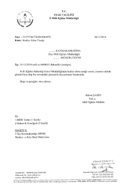 Hediye Alma Yasağı - Uşak Milli Egitim M&uuml;d&uuml;rl&uuml;ğ&uuml;