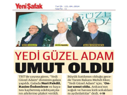 yedi g&uuml;zel adam umut oldu