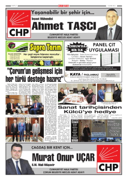 ğ Ahmet TAŞCI - Çorum Haber