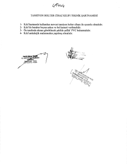 tansiyon holter cihaz kılıfı teknik şartnamesı