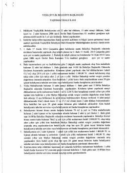 Yeşil&ccedil;iftlik Belediye Başkanlığı, M&uuml;lkiyeti Yeşil&ccedil;iftlik Belediyesine ait