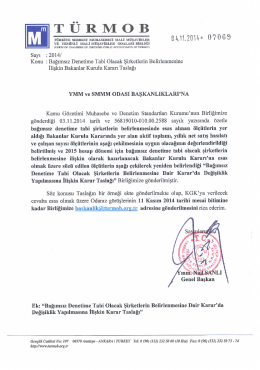 TÜRMOB - Burdur Serbest Muhasebeci Mali Müşavirler Odası