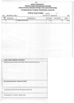 TC - Dr. Abdurrahman Yurtaslan Ankara Onkoloji Eğitim ve Araştırma