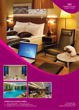 Cp oda foy yeni nesil - Crowne Plaza İstanbul Harbiye