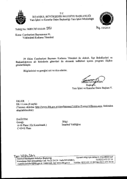 Tebliğ No-351 - İstanbul B&uuml;y&uuml;kşehir Belediyesi