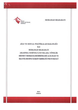 aile ve sosyal politikalar bakanlığı ile mohamad sharabatı arasında