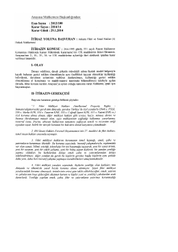 2013/100, K: 2014/14 Sayılı Kararı