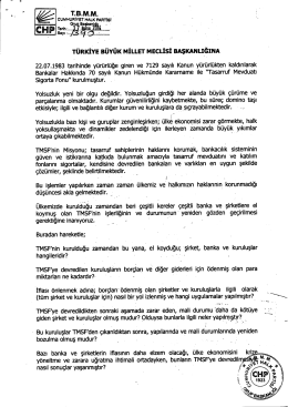 T&Uuml;RKİYE B&uuml;Y&uuml;K MİLLET MECLİSİ BAŞKANLIĞINA