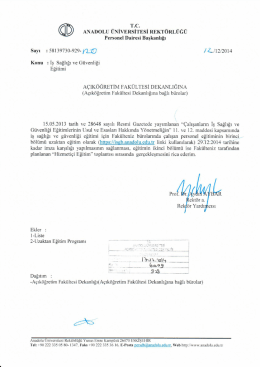 T.C. - Anadolu &Uuml;niversitesi