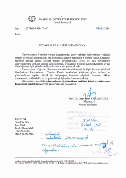 G&ouml;revlendirme S&uuml;releri Hakkında