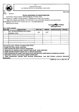 T.c sAĞLıK BAKANLIĞI - Van B&ouml;lge Eğitim ve Araştırma Hastanesi