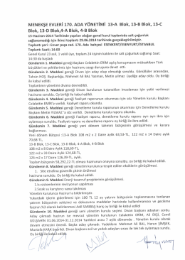 genel kurul son&ccedil; tutanağı - menekşeevleri 170 ada site y&ouml;netimi