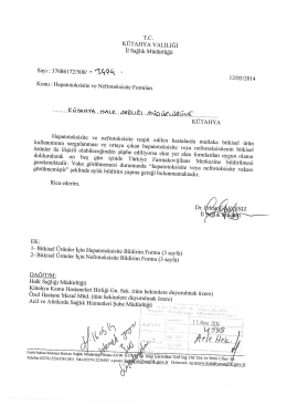 12.05.2014 Tarih ve 3494 Sayılı Yazı