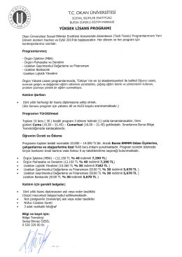 Tc. okAN UNİVERsİTEsİ