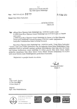 fidan dikim faaliyeti listede adı ge&ccedil;en okulların dikkatine