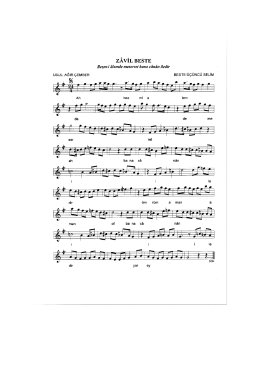 Zavil-Bezmi alemde meserret bana canan iledir