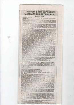 T.c. ANTALYA s. icrıA oAiREsiNoEN