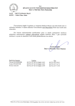tc bülent_ecevit üniversitesi rektörlüğü